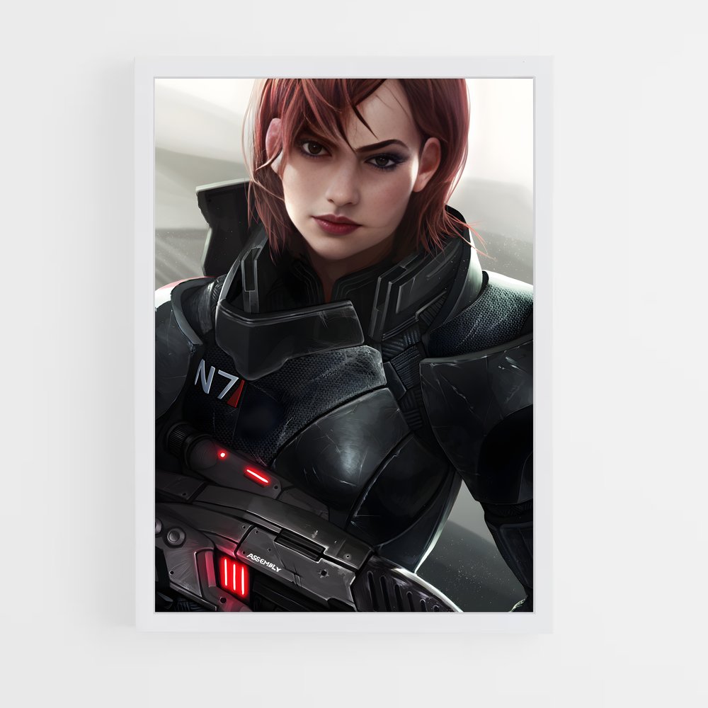 Poster Femme de l'Avant-garde – affiche Mass effect (vue 3)
